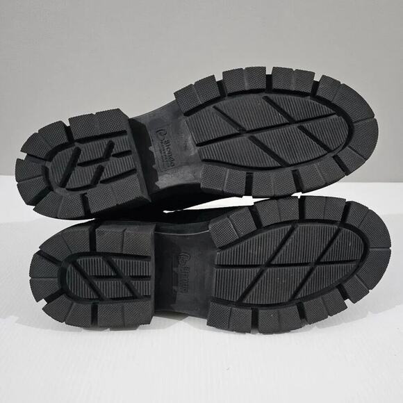 NEW Blondo Posey Ankle Bootie Womens 9 Black Suede Waterproof Platform Chelsea - Picture 11 of 13